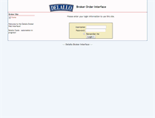 Tablet Screenshot of brokers.delallo.com